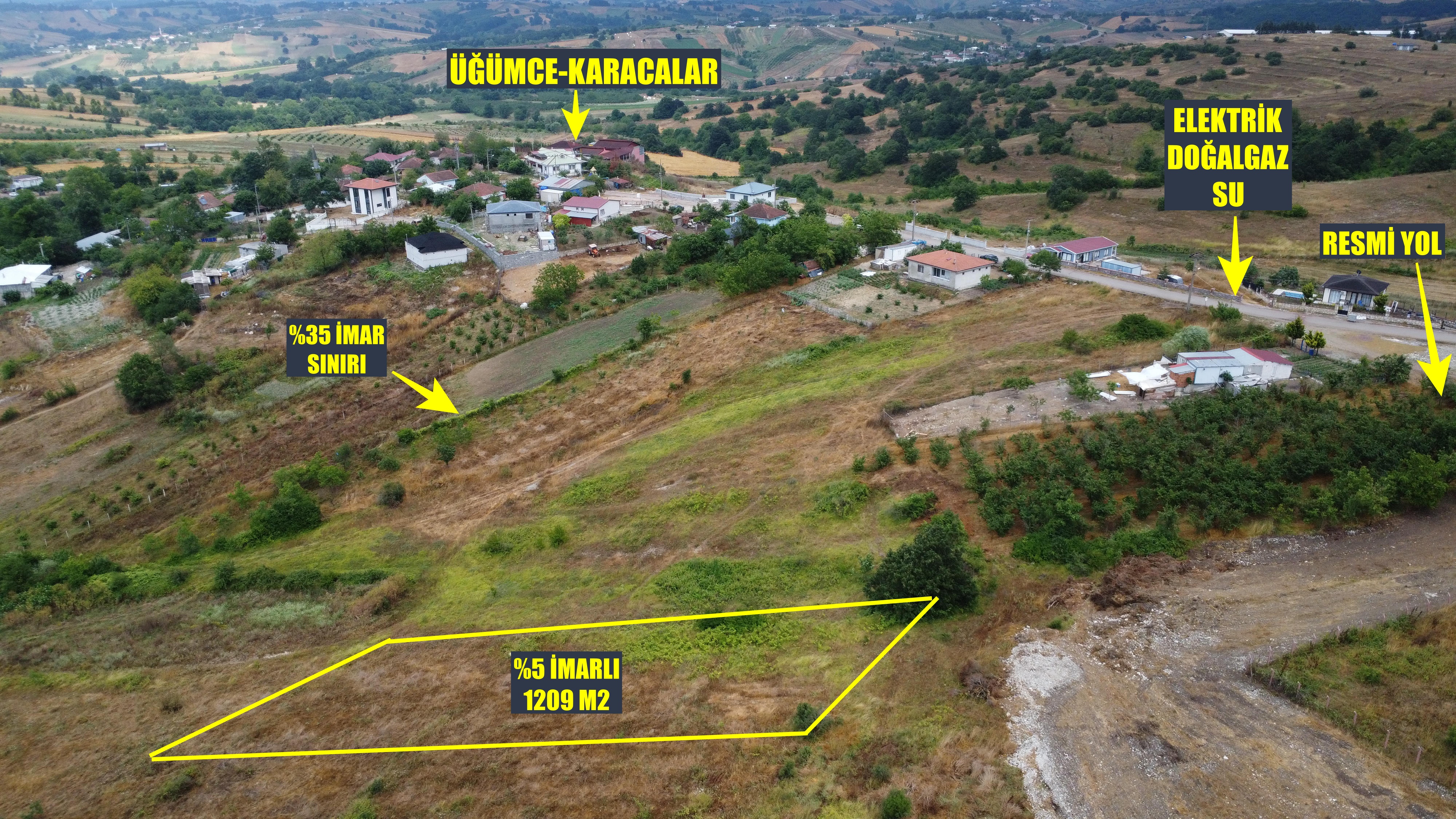 Kandıra Üğümce'de Köy İçi Mücavir Alana Ve OSB'ye Yakın Satılık Tarla - fotoğraf 11
